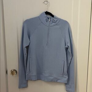 lululemon athletica Light Blue Zip-Up Sweater